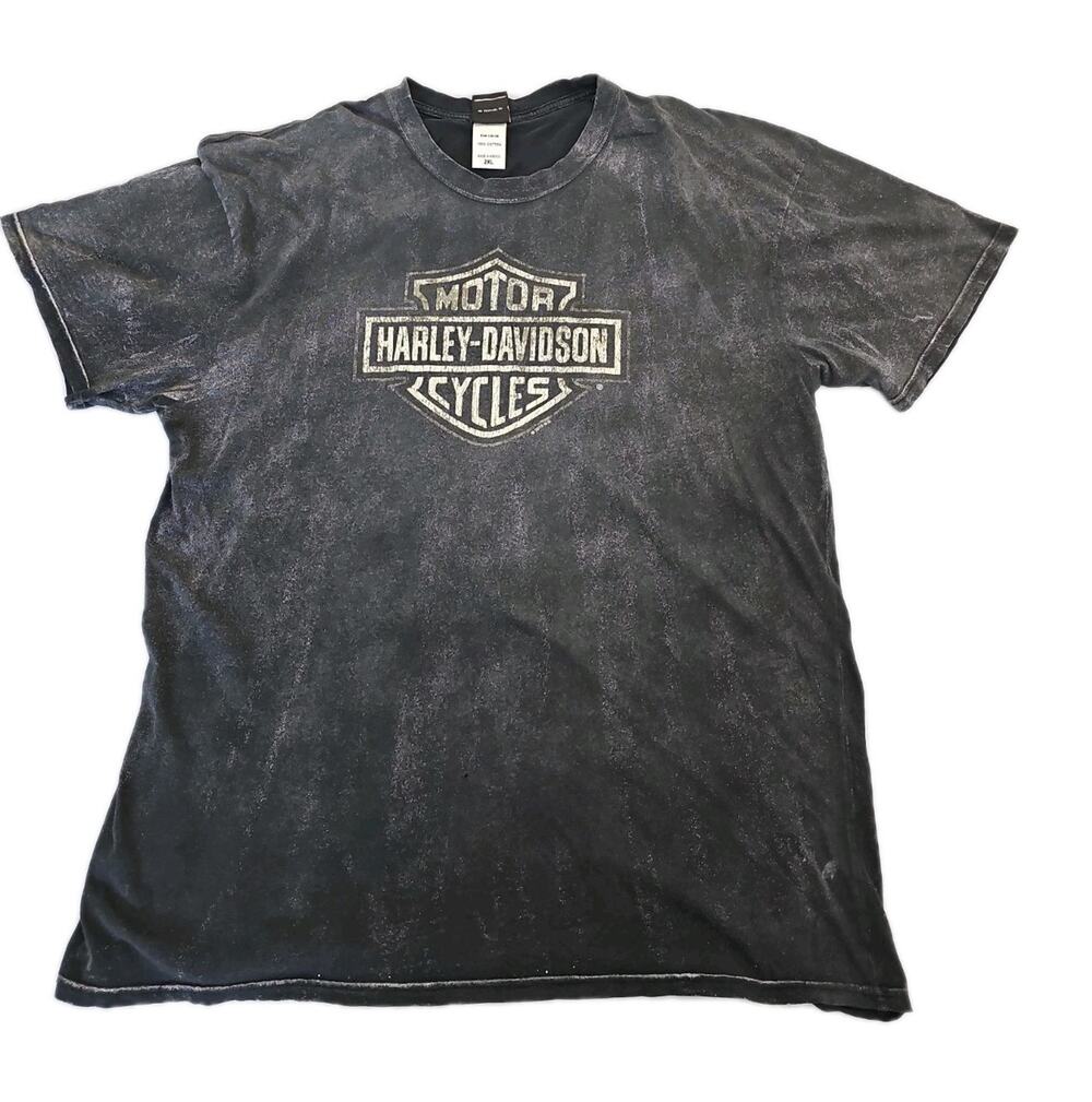 Harley Davidson Distressed MENS TShirt Size 2XL Grove's Winchester VA Gray